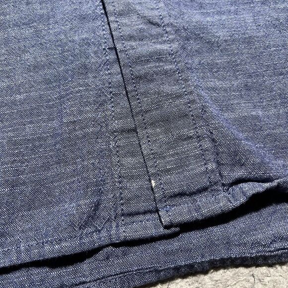 Hurley Shirt Mens XXL Short Sleeve Chambray Beach Skate Lightweight Cotton - Picture 4 of 11